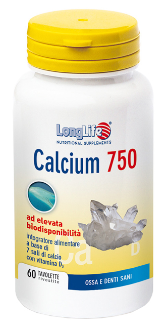 LONGLIFE CALCIUM 750MG 60TAV