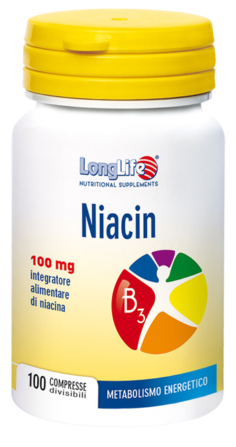 LONGLIFE NIACIN 100MG 100CPR