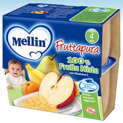 MELLIN FRUTTA PURA MIST 4X100G