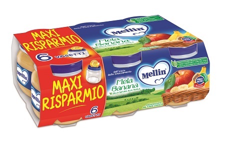 MELLIN OMOG MELA BANANA 6X100G