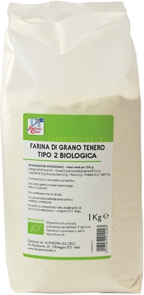FARINA GRANO T TIPO 2 BIO 1KG