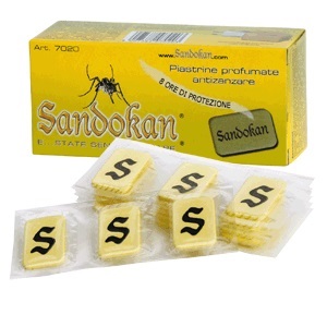 SANDOKAN 30PIASTRINE ANTIZANZ