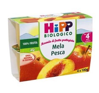 HIPP BIO FRU GRAT MEL/PE4X100G