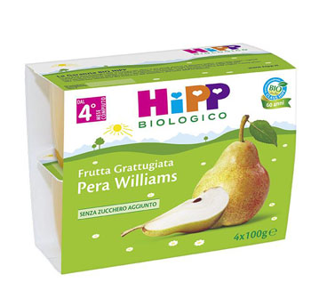 HIPP BIO FRU GRAT PERA 4X100G