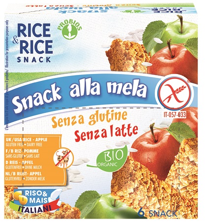 R&R SNACK RISO MELA 6X21G