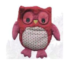 WARMIES PELUC TERM HOOTY ROSSO