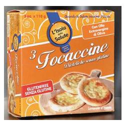 ISOLA SALUTE FOCACCINE 3X110G