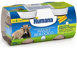 HUMANA OMOG MANZO BIO 2X80G