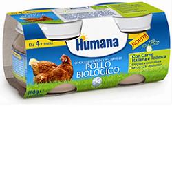 HUMANA OMOG POLLO BIO 2X80G