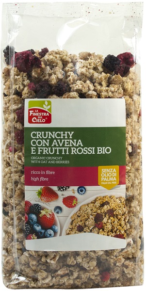 CRUNCHY AVENA FRUTTI ROSSI BIO