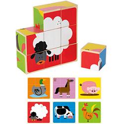 PUZZLE BLOCCHETTI ANIMALI FATT