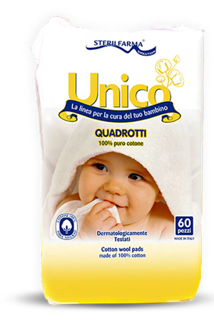 UNICO QUADROTTI 100% COT 60PZ