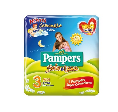 PAMPERS SOLE&LUNA MIDI 20PZ