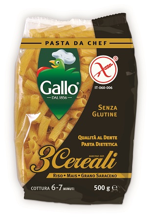 RISO GALLO PASTA TORTI 3CEREAL