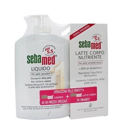 SEBAMED LIQ400ML+LATT CRP180ML
