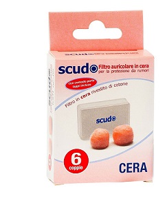 EARPLUG SCUDO CERA 6COPPIE 12P