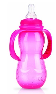 NUBY BIB 300ML STAND MAN/TETT