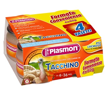 PLASMON OMOG TACCHINO 4X80G