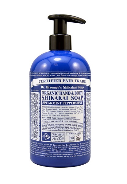 DR BRONNER'S ORG PEPPERM 355ML