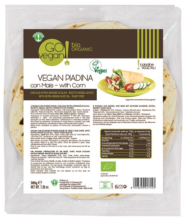 VEGAN PIADINA C/FARINA MAIS