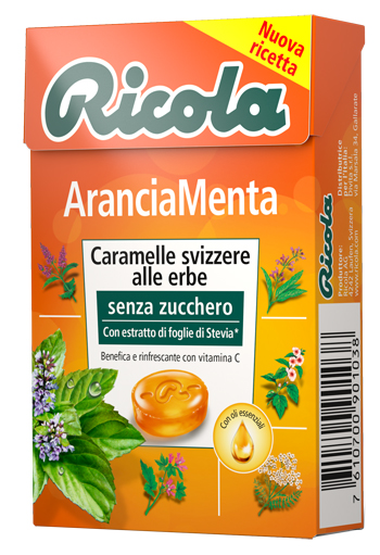 RICOLA ARANCIA MENTA S/ZUCC50G