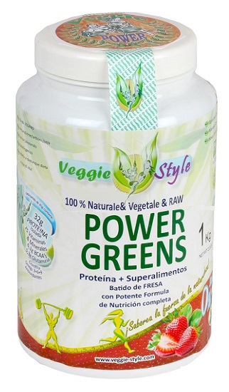 POWER GREENS FRAGOLA 1KG