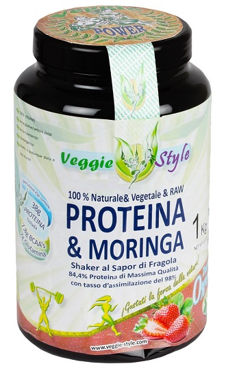 PROTEINA E MORINGA FRAGOLA 1KG