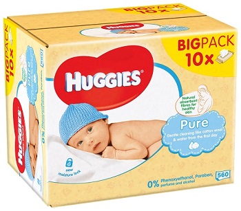 HUGGIES SALVIETTE PURE DECAPAC