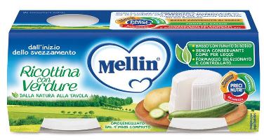 MELLIN OMOG RICOTTA/VERD 2X80G