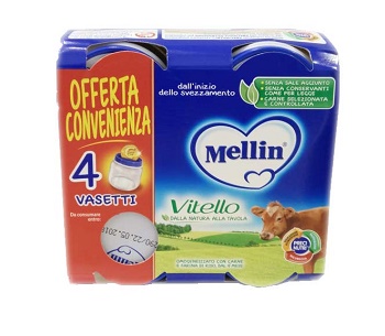 MELLIN OMOG VITELLO 4X80G