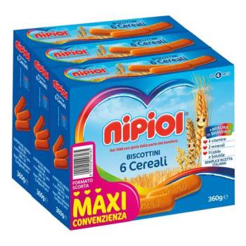 NIPIOL BISCOTTINI 6 CRL 3X360G