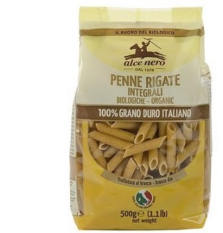 PENNE RIGATE INTEGRALI BIO500G