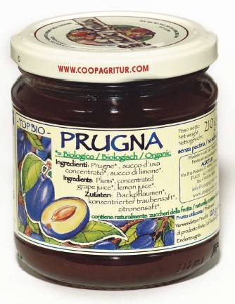 TOPBIO COMPOSTA PRUGNA 210G