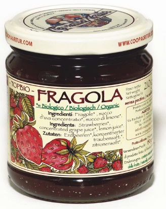 TOPBIO COMPOSTA FRAGOLA 210G