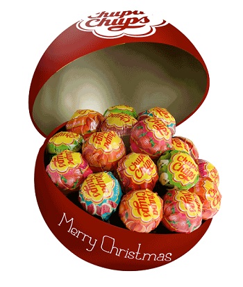 CHUPA CHUPS CHRISTMAS BALL 8PZ