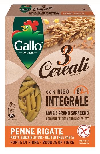 PASTA INT 3CEREALI PENNE 250G