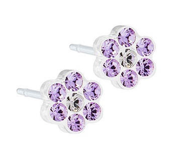 CJ MP DAISY 5MM VIOLET/CRYSTAL