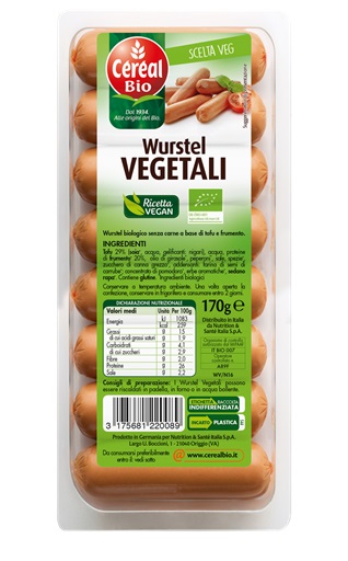 CEREAL BIO WURSTEL VEG BIO170G