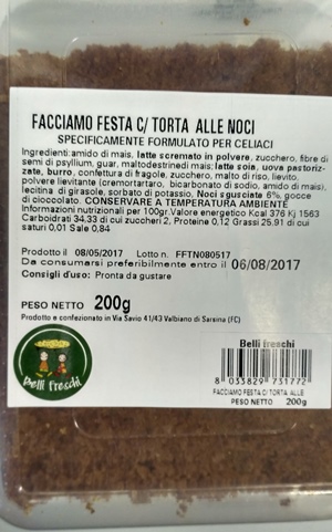 FACCIAMO FESTA TORTA NOCI 200G