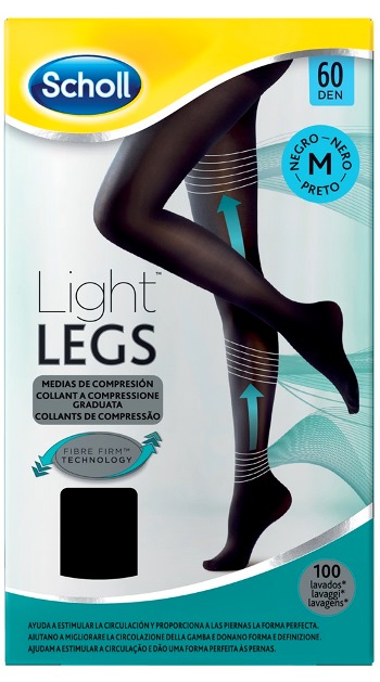 SCHOLL LIGHTLEGS60 DEN M NERO