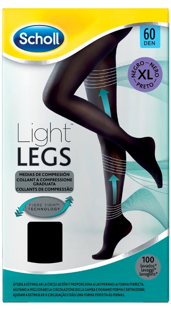 SCHOLL LIGHTLEGS60 DEN XL NERO