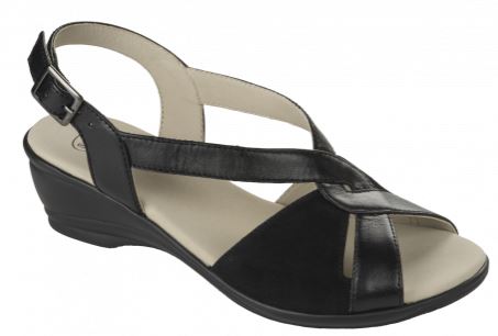 ROSINA LEATHER+SUE W BLACK 35