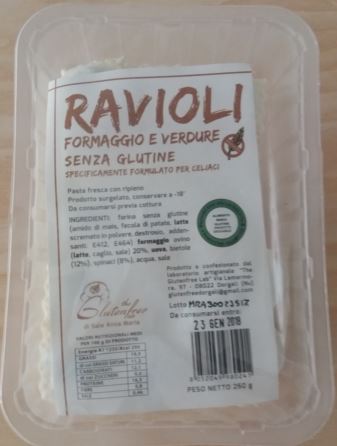 RAVIOLI FORMAGGIO/VERDURE 250G