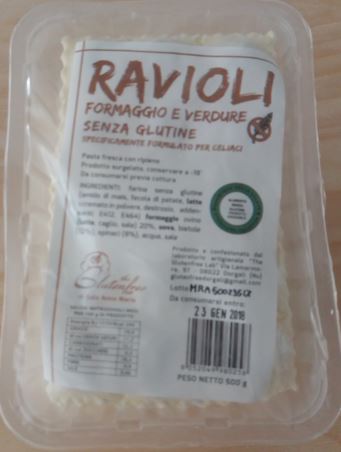 RAVIOLI FORMAGGIO/VERDURE 500G