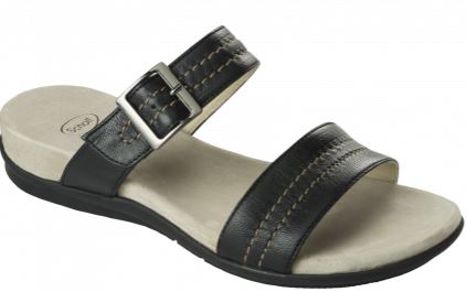 SHAULA LEATHER W BLACK 42