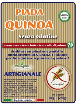 PIADA QUINOA VEGETALE 180G