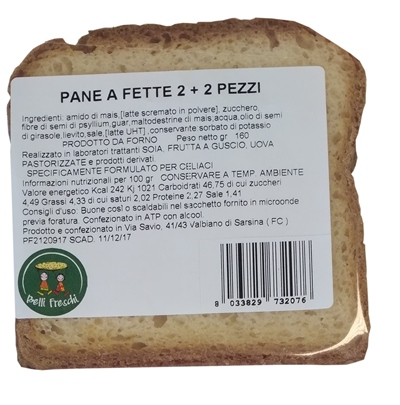 PANE A FETTE 2+2 PEZZI 160G