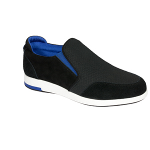 YORIA SLIP-ON TEXT+SUE W BLK37