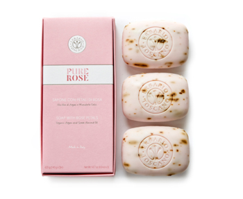 SET SAPONI PURE ROSE 3X140G