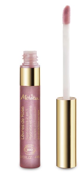 MELVITA GLOSS LEVRES DE ROSE